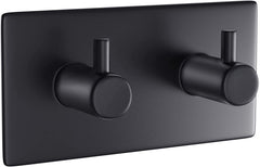 1 Adet 2'li Paslanmaz Çelik Havlu Askısı - Banyo & Lif - Bornoz Askılığı Mat Siyah