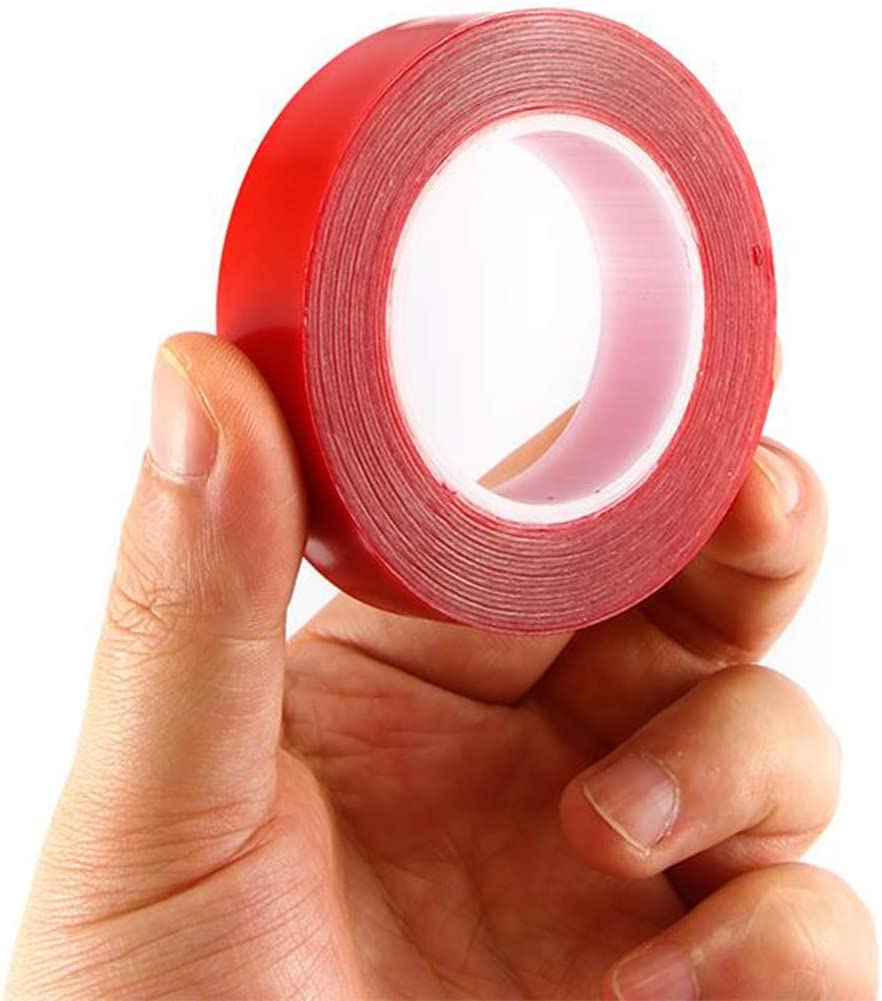 Silikonlu Çift Taraflı Montaj Bandı - İz Bırakmaz Güçlü Yapıştırıcı Bant 18mmx200CM