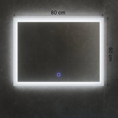LED Aydınlatmalı Banyo Aynası - Dokunmatik Kontrol