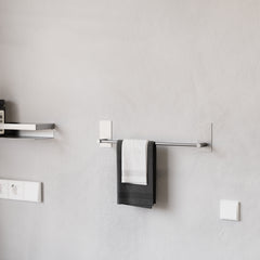 Paslanmaz Çelik Havlu Askılığı / Havluluk - Yapışkanlı Sistem - Altomonte 50cm Tam Havlu Ölçüsü