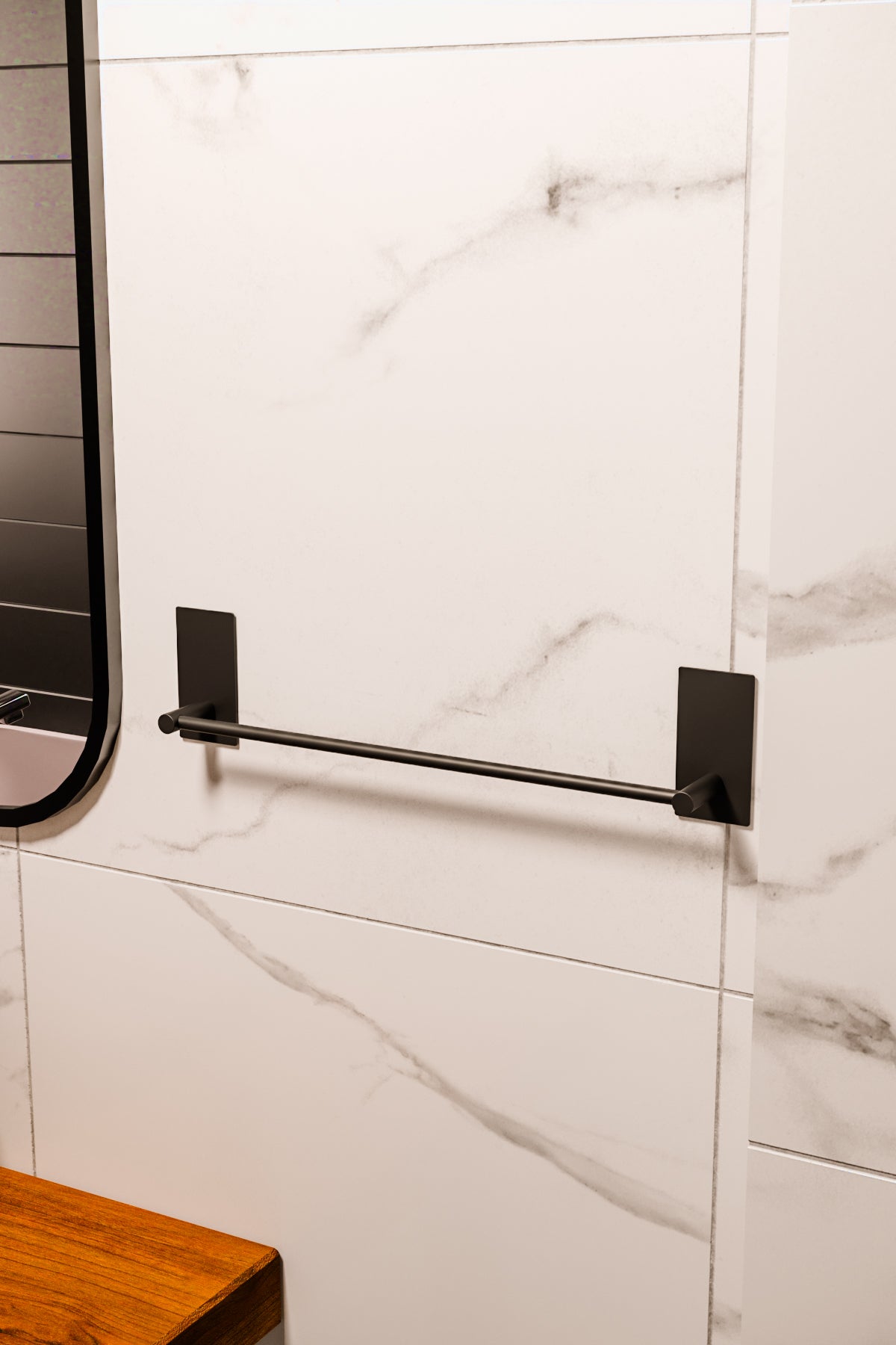 Zift Unique Paslanmaz Çelik Banyo Aksesuar Seti - Havluluk , Tuvalet Kağıtlığı , 2 Borno Askısı Takım