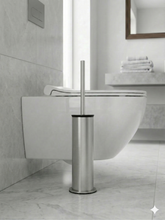 Ömür Boyu Paslanmaz Çelik WC Fırça Lüks Kaydırmaz Taban - Ağırlıklı, Satine İnoks Yüzey