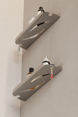 Paslanmaz Çelik İnoks Duş Rafı- 2 ADET Duş Şampuan Rafı Hem Vida Hem Yapışkan Montaj