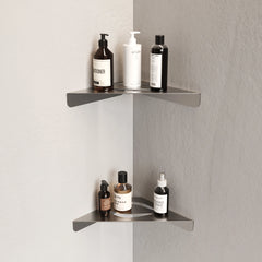 Yapışkanlı duş köşe rafı