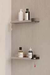 Paslanmaz Çelik İnoks Duş Rafı- 2 ADET Duş Şampuan Rafı Hem Vida Hem Yapışkan Montaj