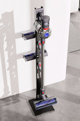 Dyson Uyumlu Dikey Süpürge Standı-Kolay Kurulum Yumuşak Tabanlı Mat Siyah