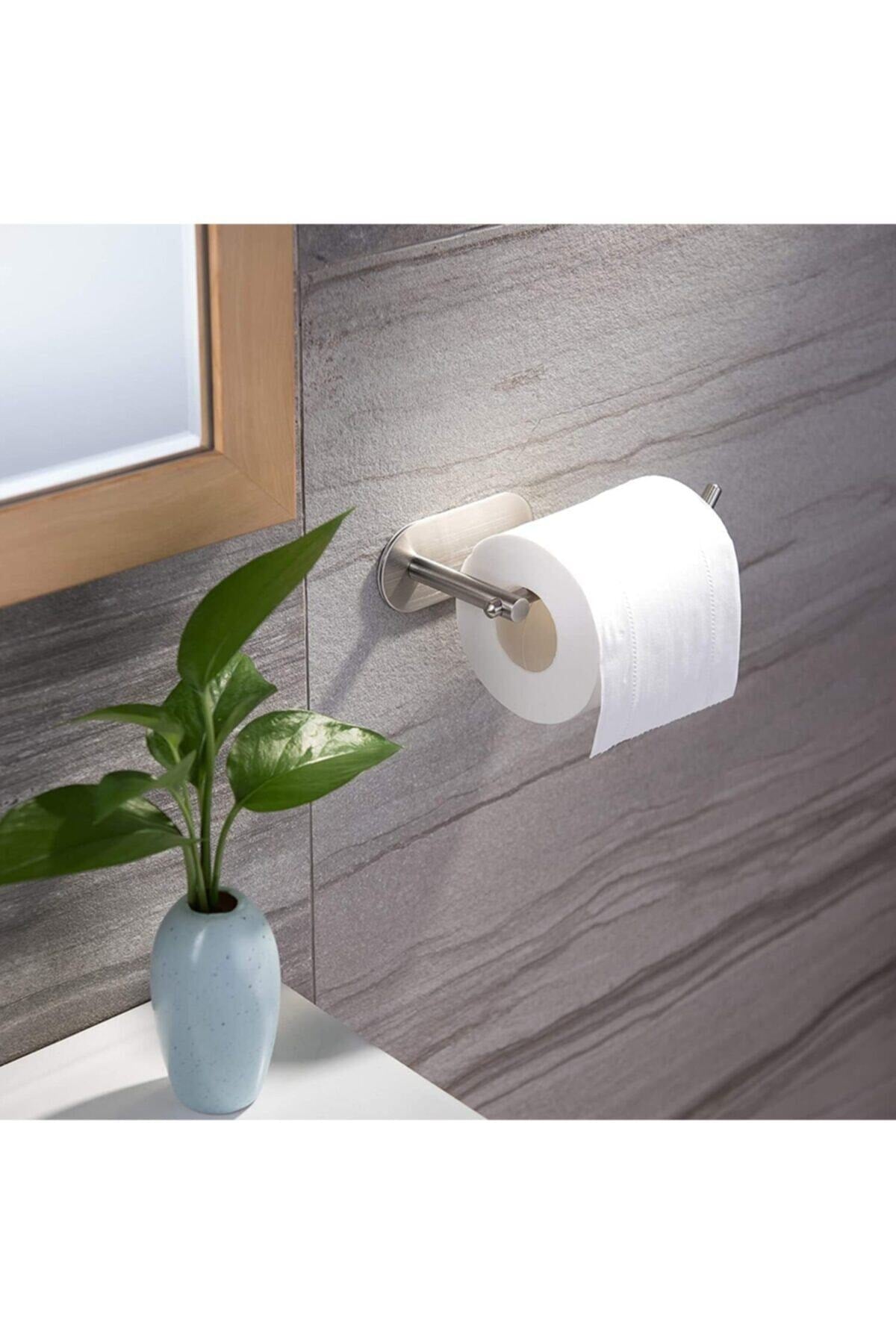 Zift Unique Paslanmaz Çelik Banyo Aksesuar Seti - Havluluk , Tuvalet Kağıtlığı , 2 Borno Askısı Takım