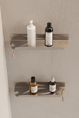 Paslanmaz Çelik İnoks Duş Rafı- 2 ADET Duş Şampuan Rafı Hem Vida Hem Yapışkan Montaj