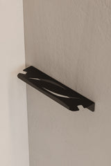 Paslanmaz Çelik Banyo Rafı - Yapışkanlı Duş Askısı Şampuan Rafı Mat Siyah Askılık Tekli