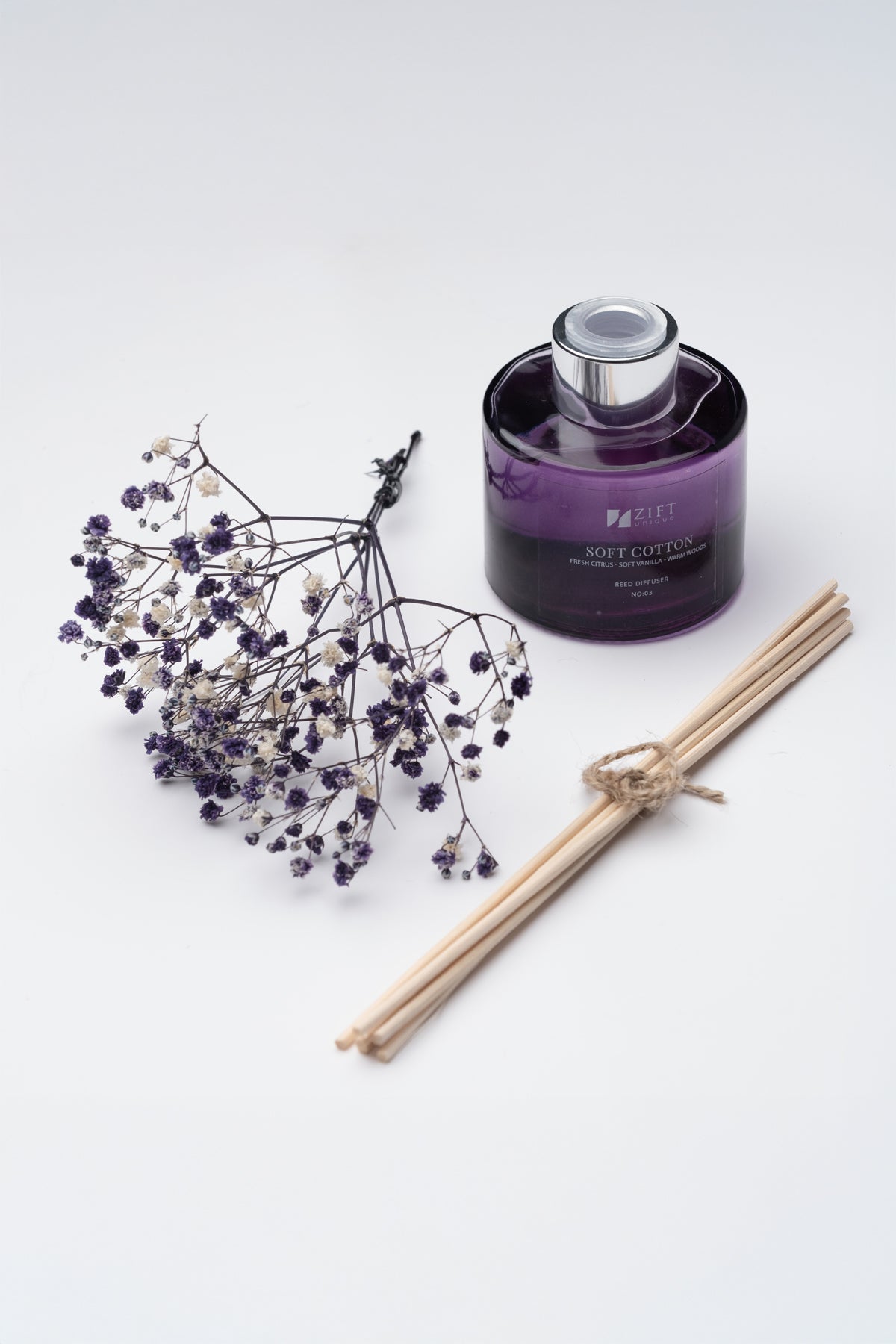 Soft Cotton - Bambu Ortam Kokusu-Çubuklu ve Çiçekli Banyo & Tuvalet & Oda Parfümü 100ml