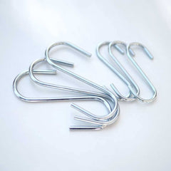 10 Adet Metal Renk S Kanca - Çok Amaçlı S Demir Kanca - 7,5cm Banyo & Mutfak Kanca