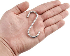 10 Adet Metal Renk S Kanca - Çok Amaçlı S Demir Kanca - 7,5cm Banyo & Mutfak Kanca