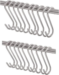 10 Adet Metal Renk S Kanca - Çok Amaçlı S Demir Kanca - 7,5cm Banyo & Mutfak Kanca