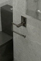 304 Paslanmaz Çelik Füme Titanyum Tuvalet Kağıdı Askısı Yapışkanlı , Wc Kağıdı Tutacağı  Parlak Lüks