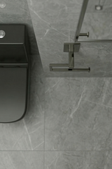 304 Paslanmaz Çelik Füme Titanyum Tuvalet Kağıdı Askısı Yapışkanlı , Wc Kağıdı Tutacağı  Parlak Lüks