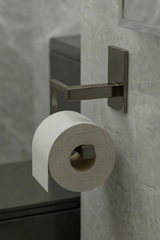 304 Paslanmaz Çelik Füme Titanyum Tuvalet Kağıdı Askısı Yapışkanlı , Wc Kağıdı Tutacağı  Parlak Lüks