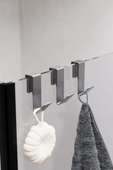 Paslanmaz Çelik İnoks Havlu Askısı,Duşakabin Cam Askılık,Banyo Duşakabin Askı 3 Adet