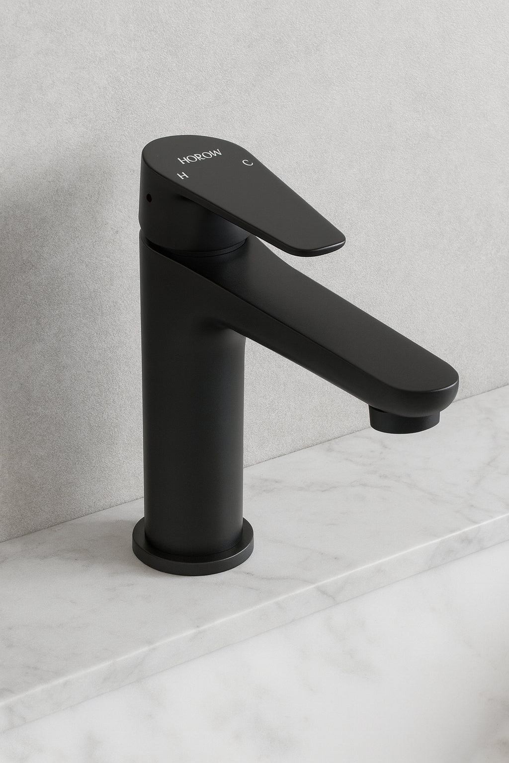 Mat Siyah Banyo Musluğu - Tek Kollu Batarya