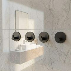 4 Adet Oval Paslanmaz Çelik Banyo Askısı / Bornoz Askısı / Havlu Askısı / Lif Askı / Havluluk
