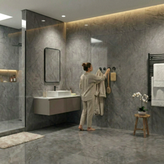 4 Adet Oval Paslanmaz Çelik Banyo Askısı / Bornoz Askısı / Havlu Askısı / Lif Askı / Havluluk