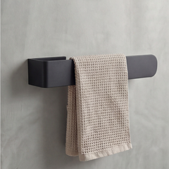 Zift Unique Veneto Paslanmaz Çelik Oval Havluluk - Mat Siyah