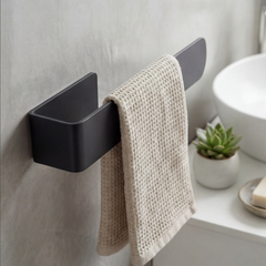 Zift Unique Veneto Paslanmaz Çelik Oval Havluluk - Mat Siyah