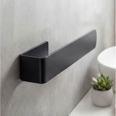 Zift Unique Veneto Paslanmaz Çelik Oval Havluluk - Mat Siyah