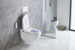 Akıllı,Elektronik Klozet Takımı - Uzaktan Kumandalı Otomatik Taharet - Isıtıcılı Kapak - Farklı Temizlik Modları – Akıllı Gömme Rezervuar Dahil