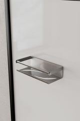 25CM Ömür Boyu Paslanmaz Çelik Duş Rafı, Yapışkan Montaj Banyo Rafı, Mondern Şampuanlık