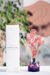 2 Adet Bambu Çubuklu Oda Kokusu - Dekoratif Çiçekli Banyo & Tuvalet & Oda Parfümü