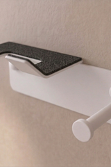 Paslanmaz Çelik Fön Makinesi Askısı, Saç Kurutma Tutacağı-Yapışkanlı ve Vidalı Çift Montaj Seçeneği