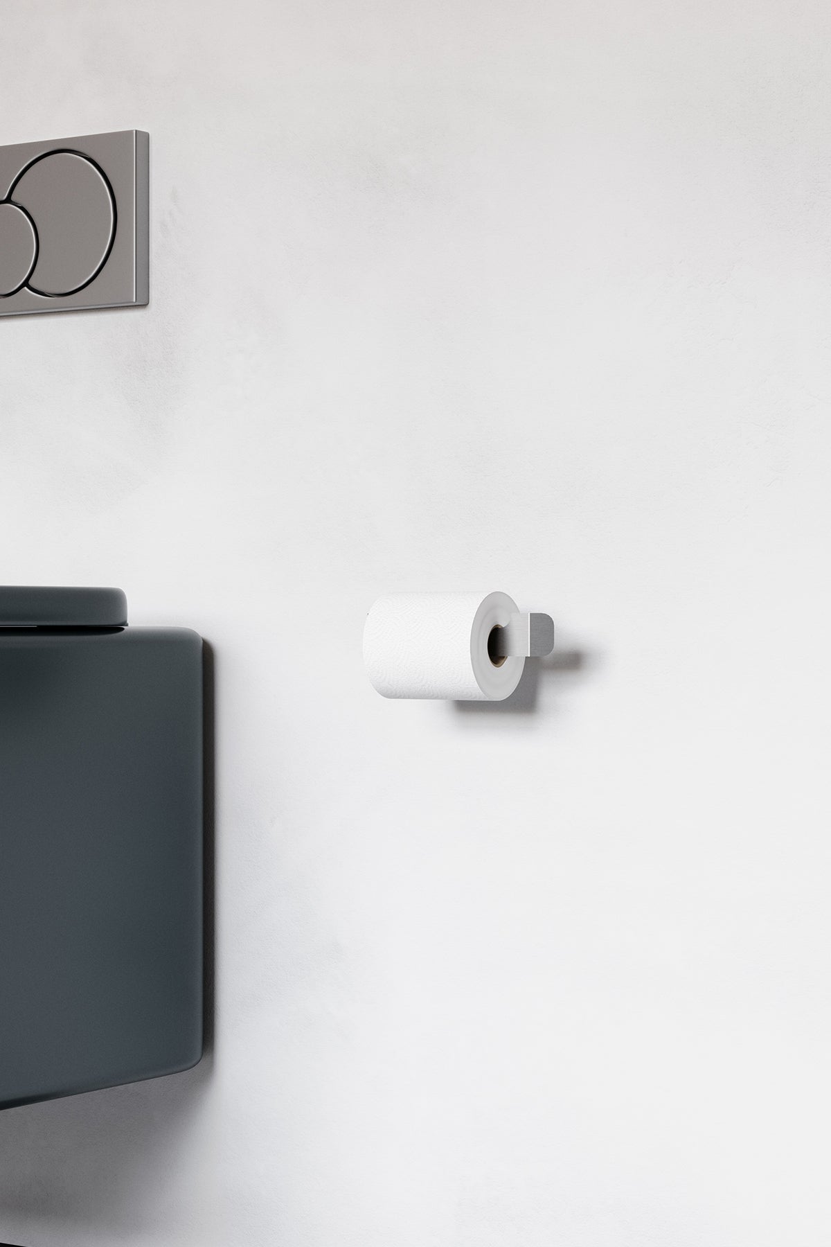 Paslanmaz Çelik Yapışkanlı Tuvalet Kağıdı Askısı - Wc Kağıdı Askısı PİENZA