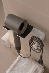 Paslanmaz Çelik Fön Makinesi Askısı, Saç Kurutma Tutacağı-Yapışkanlı ve Vidalı Çift Montaj Seçeneği