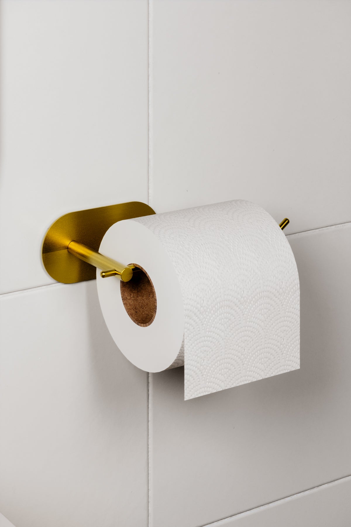 Paslanmaz Çelik Gold Tuvalet Kağıdı Askısı- Yapışkanlı WC Kağıdı Askılık