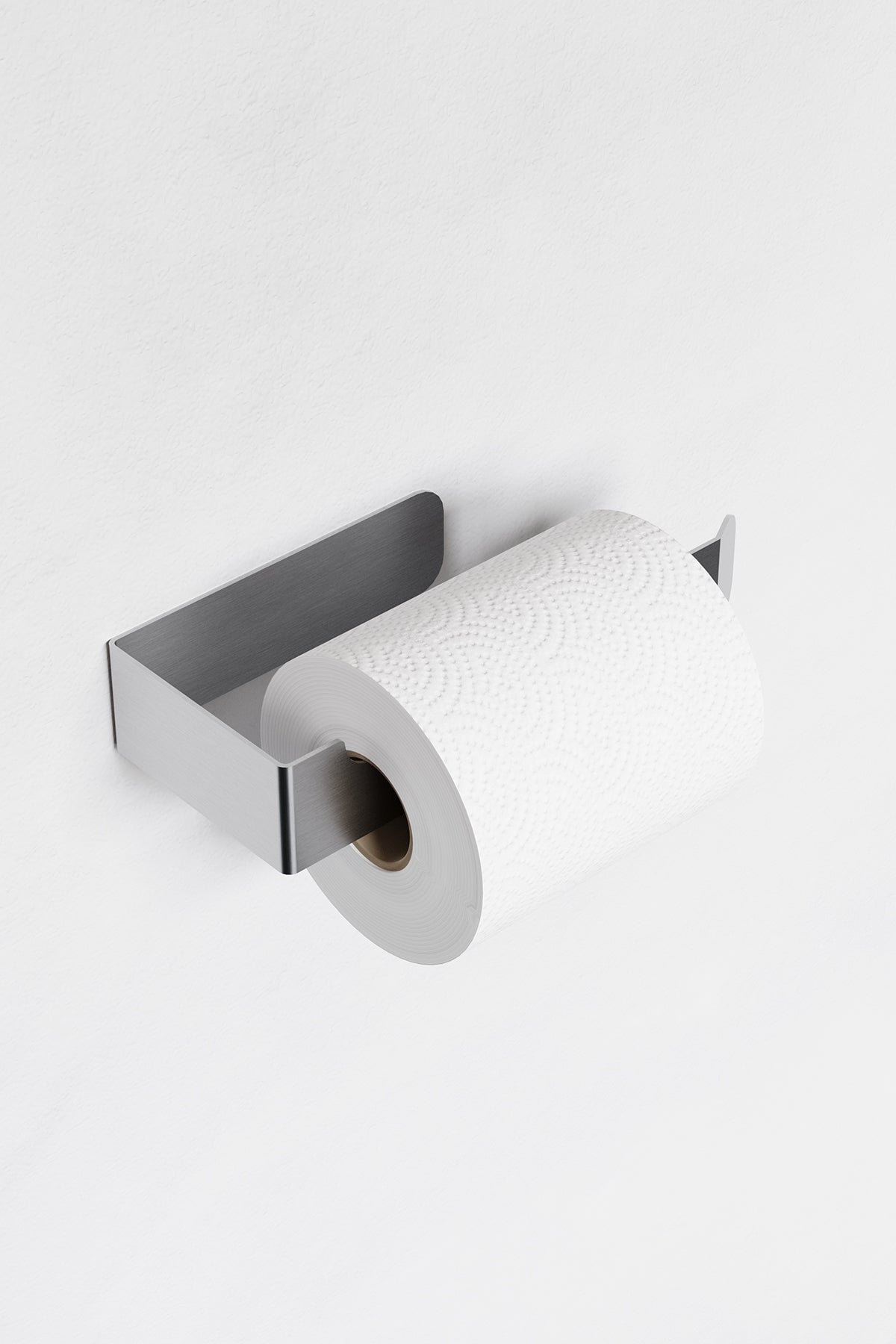 Paslanmaz Çelik Yapışkanlı Tuvalet Kağıdı Askısı - Wc Kağıdı Askısı PİENZA