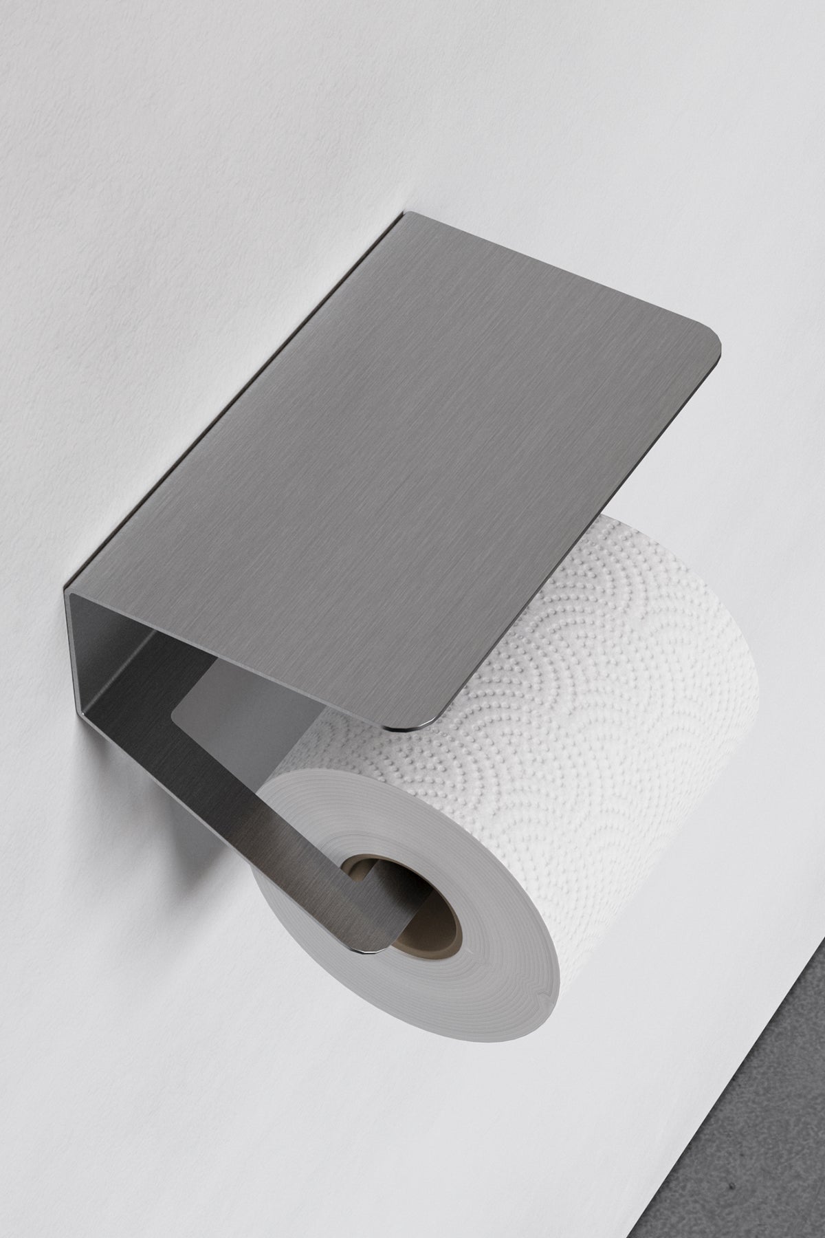 Paslanmaz Çelik Tuvalet Kağıdı Askısı-Raflı ve Kendinden Yapışkanlı Tuvalet Kağıdı WC Kağıt Asacağı