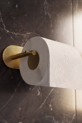 Paslanmaz Çelik Gold Tuvalet Kağıdı Askısı- Yapışkanlı WC Kağıdı Askılık